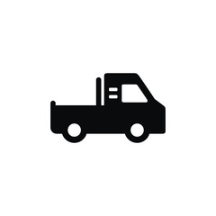 Pickup truck icon isolated on white background