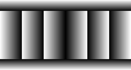 an abstract stage, black and white gradient, 3D shapes