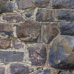 medieval stone wall. vintage architectural background