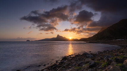 Fototapeta premium Sunset in the beach , Con Dao islands , Viet Nam