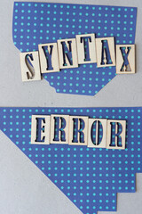syntax error