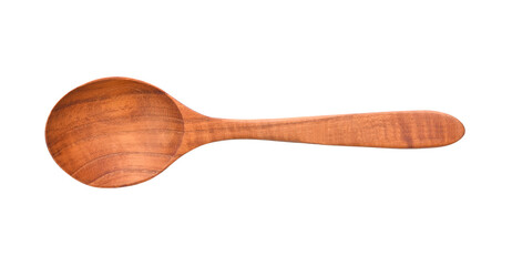  Spoon, wooden spoon on transparent png. Top view