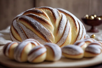 Easter Bread created with Generative AI technology