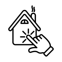 Real Estate Choice Icon Logo Design Vector Template Illustration Sign And Symbol Pixels Perfect