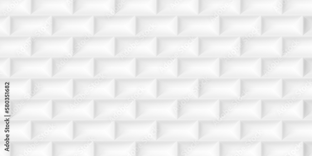 Poster random inset rounded white cube boxes or bricks block background wallpaper banner template