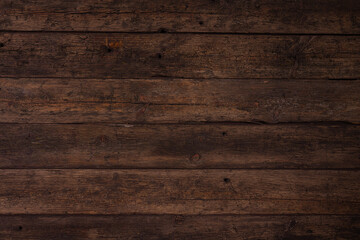 Background of old brown boards with visible grain and damage.