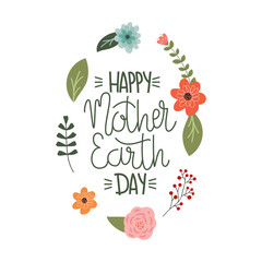 Happy Earth Day Banner. Illustration of a happy earth day banner, for environment safety celebration.