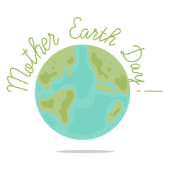 Happy Earth Day Banner. Illustration of a happy earth day banner, for environment safety celebration.