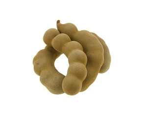 heap of tamarind isolated on white background
