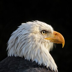 Portrait of the american bald eagle