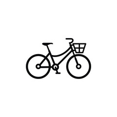 Obraz premium Bicycle icon isolated on white background