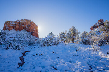 Scenic Winter Landscape in Sedona Arizona