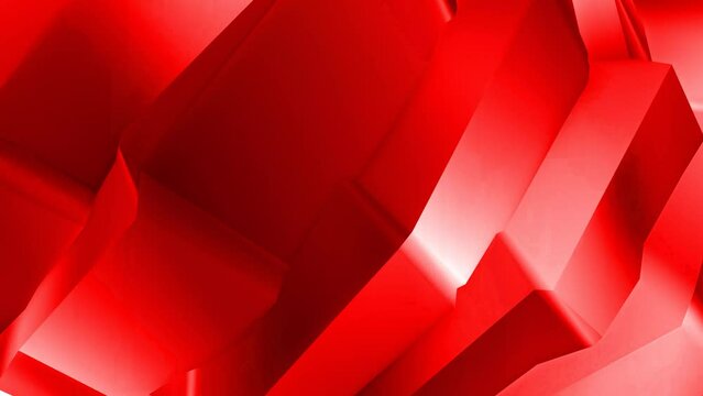 animated abstract red and white color geometric shiny stripes motion background