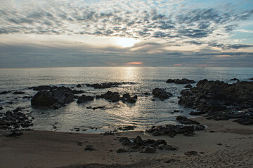 Fototapeta na wymiar Sunset on Portugal's Atlantic coast