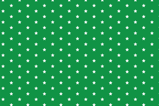 abstract white star dots on green background pattern texture.