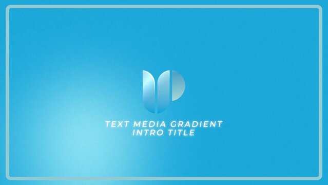 Text Media Gradient Intro Title