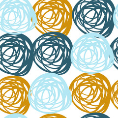 pattern with abstract elements on a white background