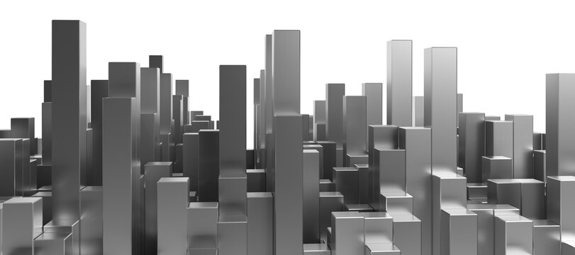 Fototapeta Geometric background, 3d render