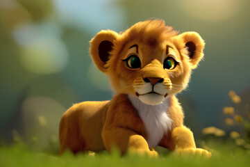 Fototapeta premium Lion Cub
