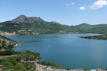 Obraz premium A view from Gokceada Irrigation Dam, Imbros Island Canakkale Turkey. 