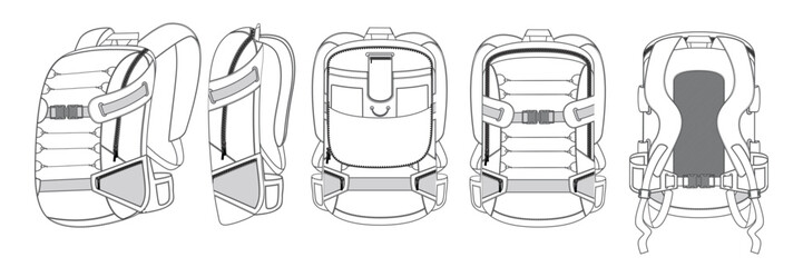 Backpack sketch design