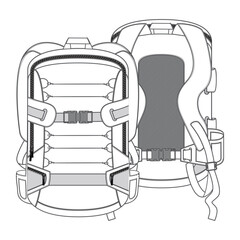 Backpack sketch design