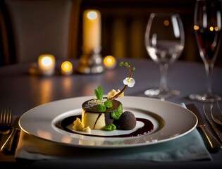 Indulgent Cuisine at a High-end Restaurant