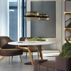 Sleek and modern furnishings 3_SwinIRGenerative AI