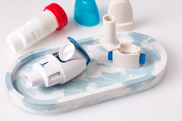 An inhaler for asthmatics. A drug that relieves respiratory spasms from seizures