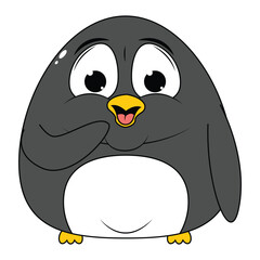 cute penguin animal cartoon illustration