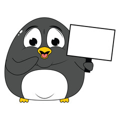 cute penguin animal cartoon illustration