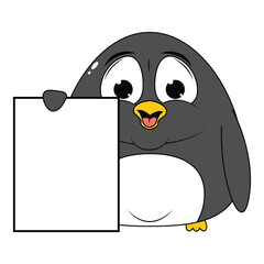 cute penguin animal cartoon illustration