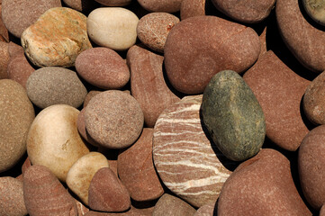 stones on the beach 