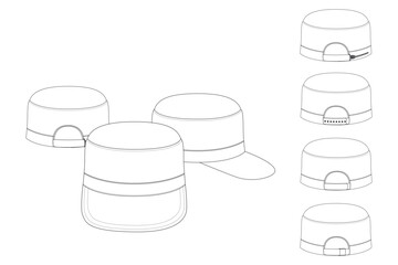 Vector template cap