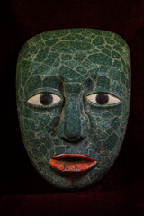 Jade, Máscara prehispánica