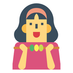 eat flat icon style