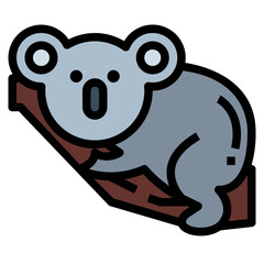 bear filled outline icon style