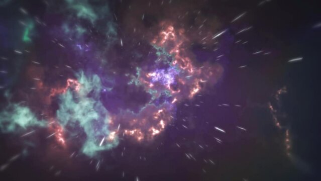 Flying In Orion Nebula 4K is motion footage for scientific and cinematic films in outer space. Also great backgrounds for scenes and titles, logos., animation loops
