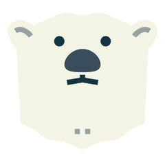 POLAR BEAR flat icon style