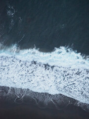 wave breaking on the shore