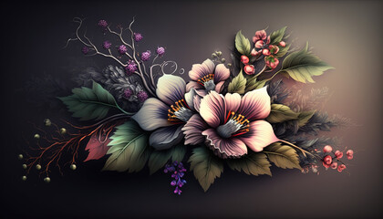 Flower, Generative AI, Illustration
