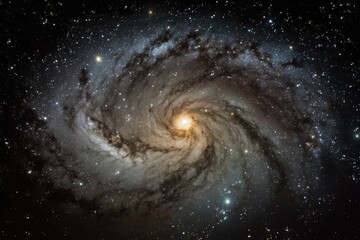 a grainy long exposure shot of the Milky Way's center. Generative AI