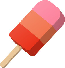 3D cartoon colorful sweet dessert popsicle ice lolly - 580384403