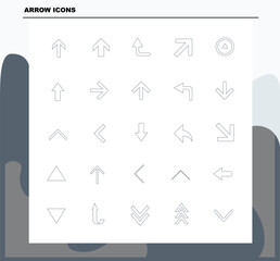 set vector icons about arrow