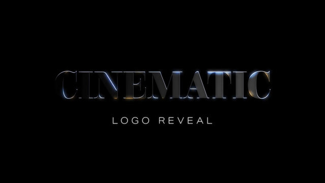 Cinematic Bevelled Logo Reveal