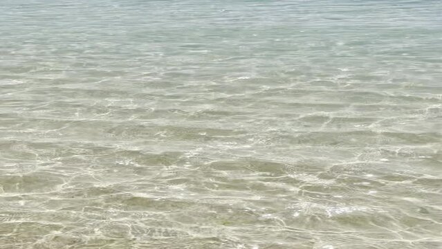 waves on the beach of Okinawa, Japan