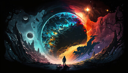 Universe, Generative AI, Illustration