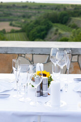 a table ready for a meal