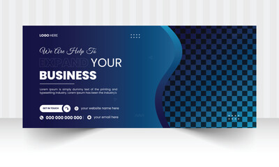 Creative corporate business marketing social media Facebook cover web banner post template, digital marketing agency, digital business marketing banner, LinkedIn cover banner, online advertising.