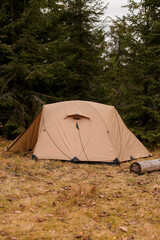 tent in the forest